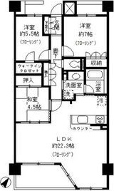 名古屋市千種区新池町のマンションの間取り