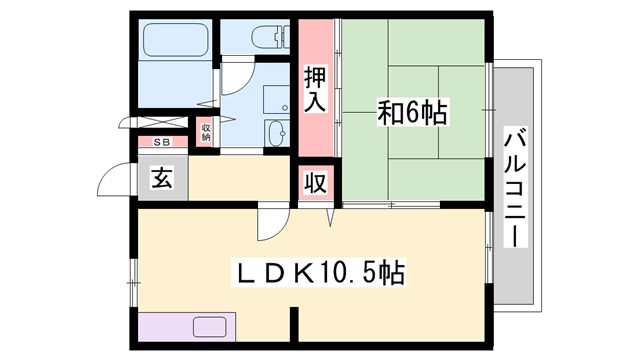 ハッピーバード市川の間取り