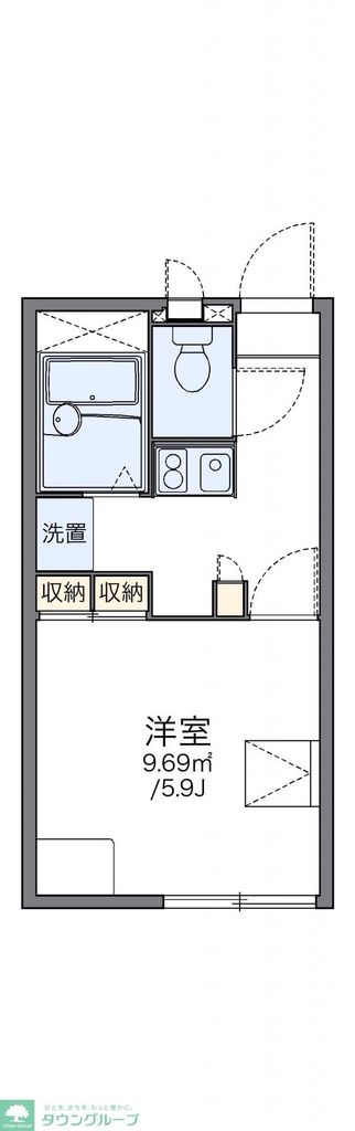 藤沢市本藤沢のアパートの間取り