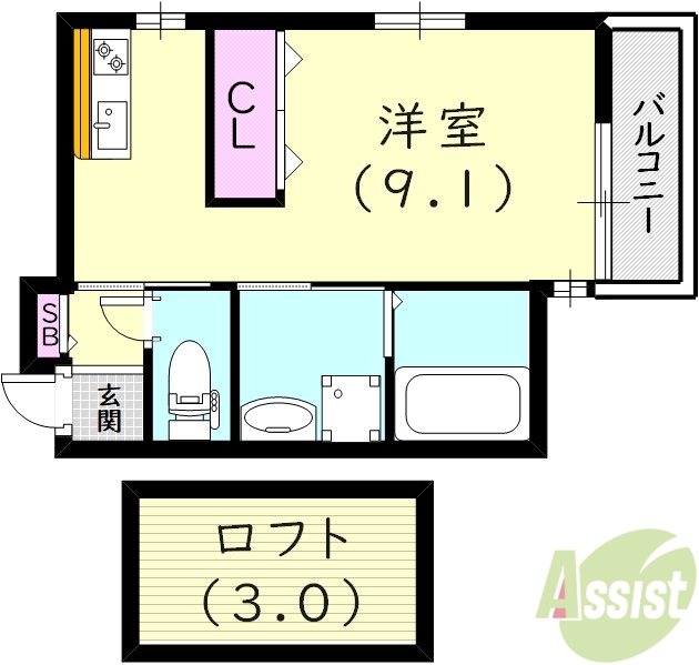 K-MaisonRicheの間取り