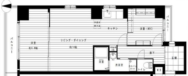 大阪市西区西本町のマンションの間取り