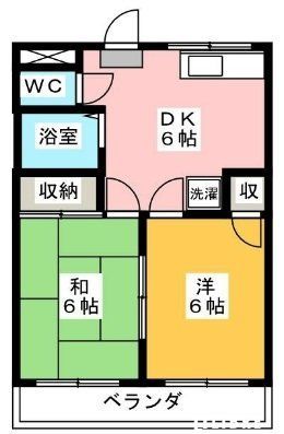 日野市平山のマンションの間取り