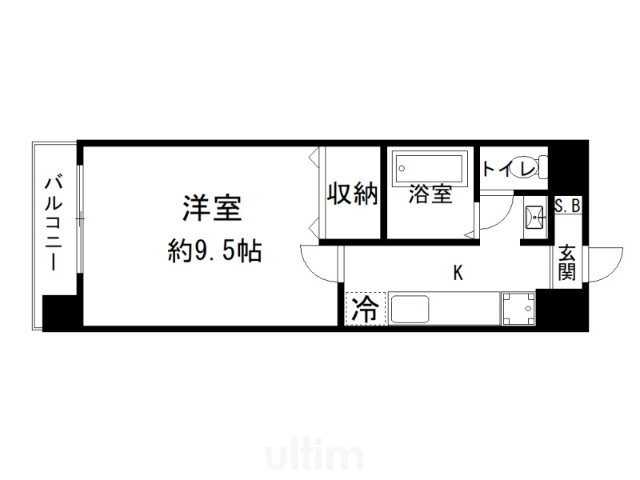 ハウスセゾン四条通の間取り