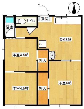 ボヌール石が口　Ｂの間取り