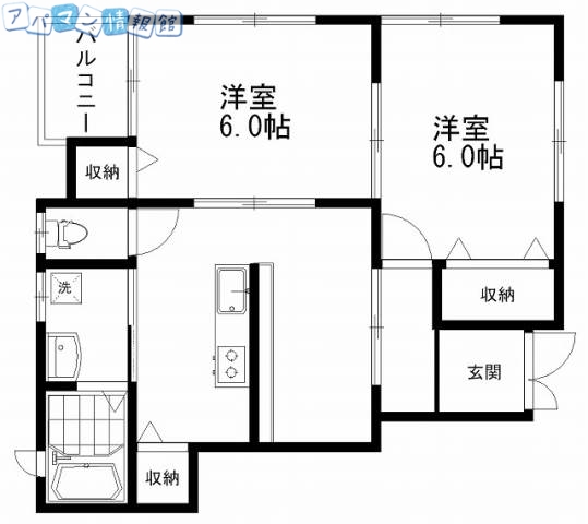 コーポアザレア田町の間取り