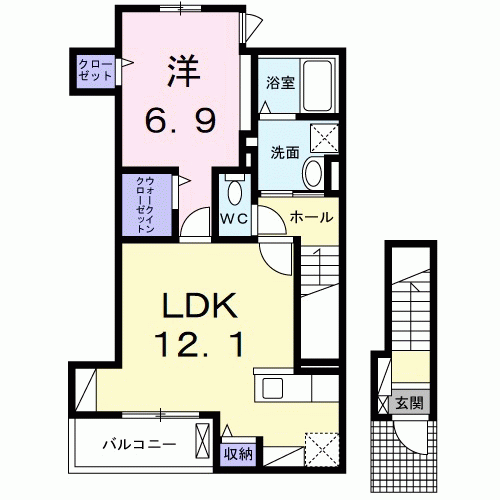 エマ　ミサトの間取り