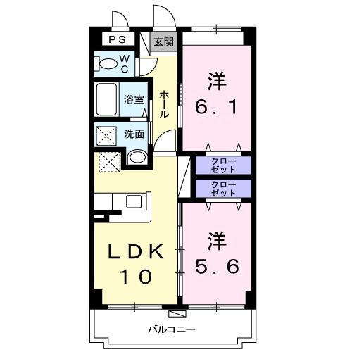 クレアビータの間取り