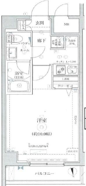 江東区海辺のマンションの間取り