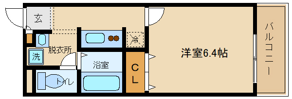 アンプルールリアライフ2の間取り