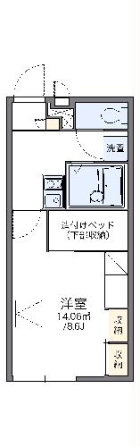 レオパレス御堀の間取り