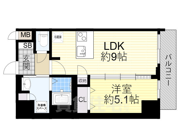 Dimus新大阪の間取り