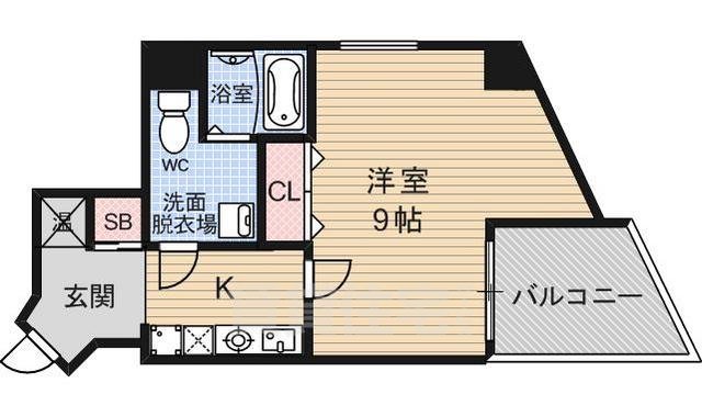 京都市山科区椥辻草海道町のマンションの間取り