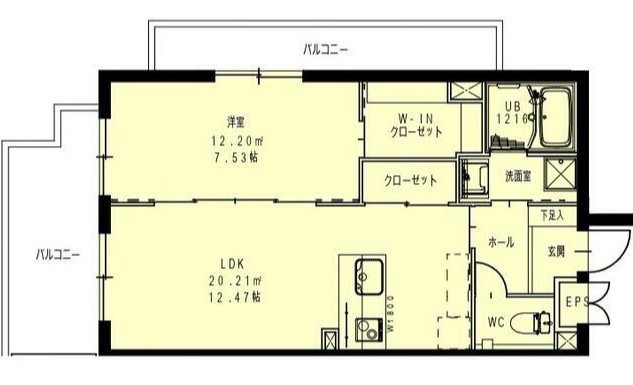 さいたま市北区宮原町のマンションの間取り