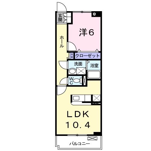 岐阜市柳津町丸野のマンションの間取り