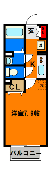 パセオ亀井の間取り