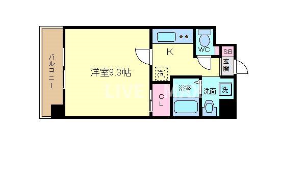 シードイン京都堀川の間取り