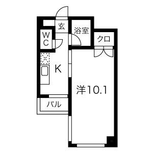サワータウン白山の間取り