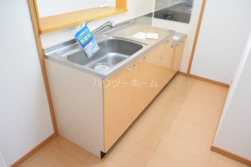 キッチン　2口ガスコンロ設置可能です。