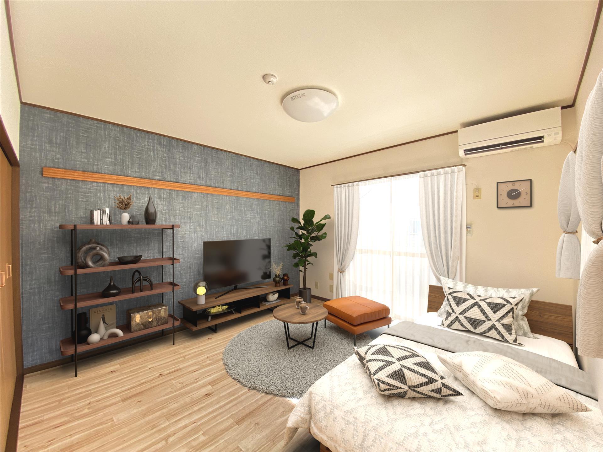 居室・リビング　※CG家具・家電。現状優先。