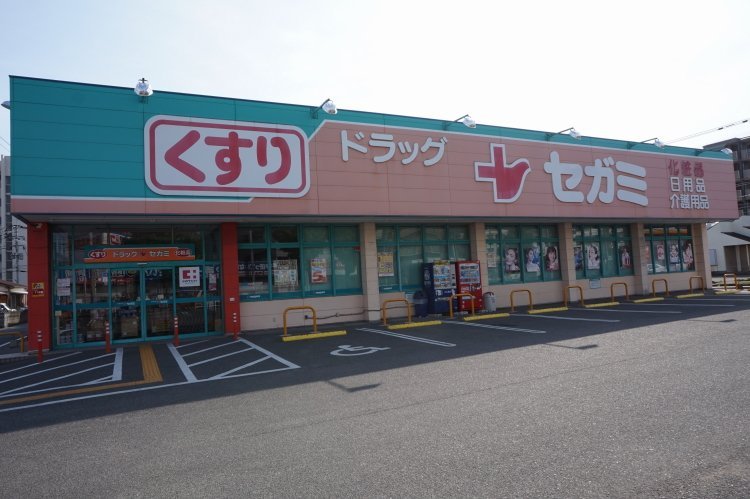 ドラックストア　ドラッグセガミ諸岡店（ドラッグストア）まで309m