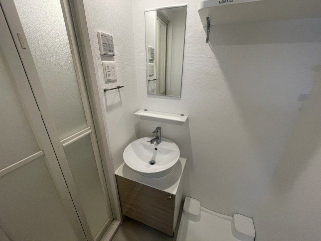 洗面設備　使いやすい洗面所です