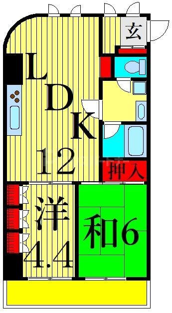 アルモニコンフォールの間取り写真