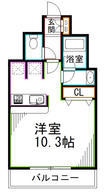 京王井の頭線 高井戸駅 徒歩8分 10階建 築24年の間取り写真