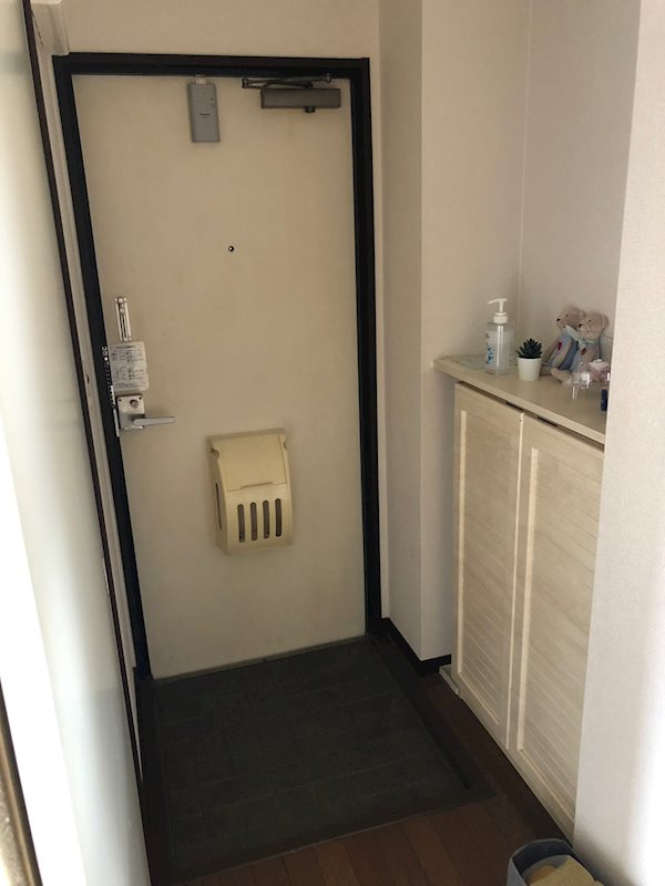 玄関　前回紹介時の写真です。実際の紹介に関しては現況優先となります