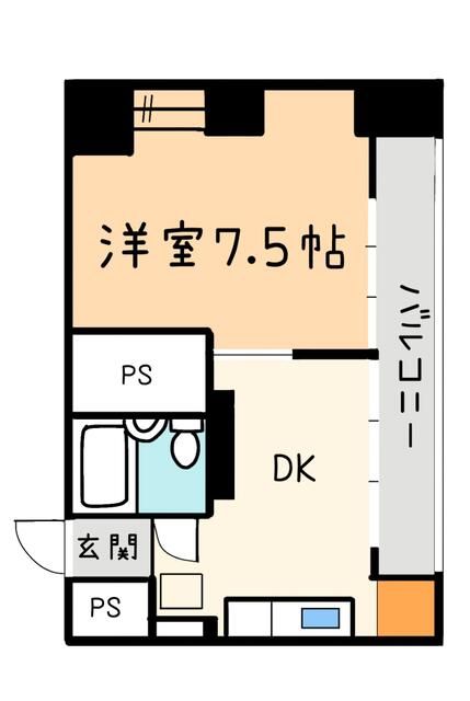 コーポ土樋の間取り写真