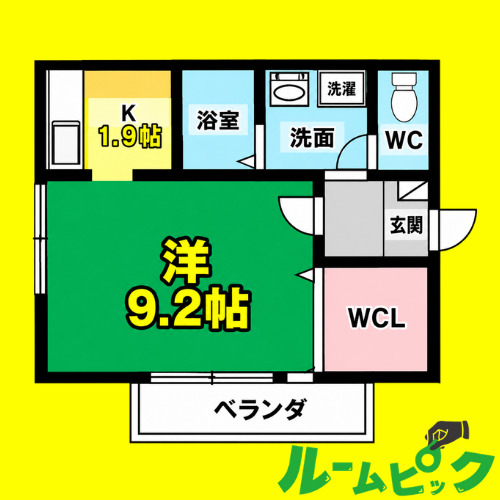 名鉄名古屋本線 東枇杷島駅 徒歩5分 3階建 築20年の間取り写真
