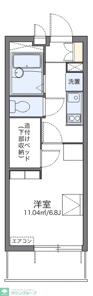 レオパレス岸町の間取り写真