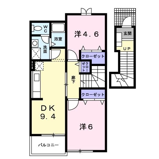 ソレイユAの間取り写真
