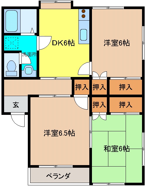 サンマリン下館の間取り