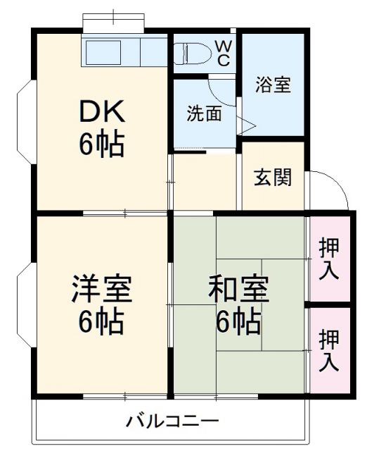 【ドミールフジタの間取り】