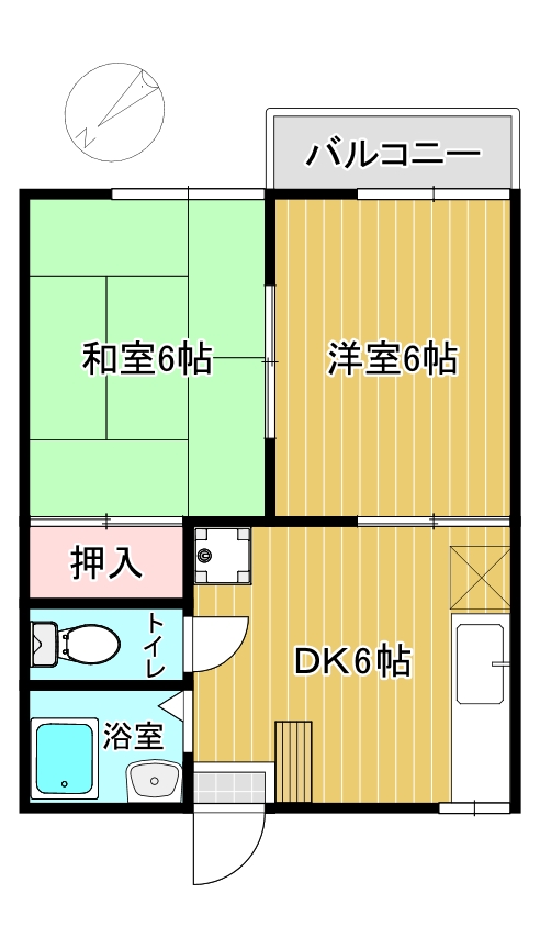 朝志ヶ丘ハイムの間取り