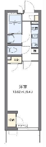 川崎市川崎区追分町のマンションの間取り