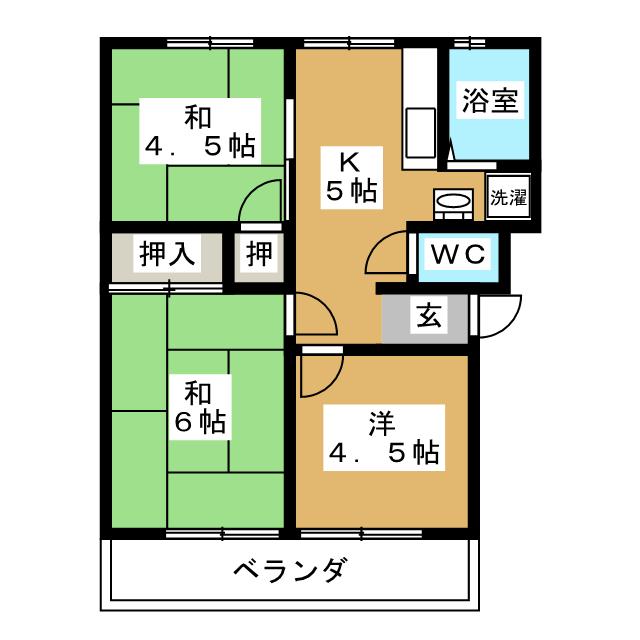 藤原第２鈴木アーバンの間取り