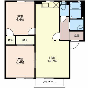 フレグランス上の原の間取り