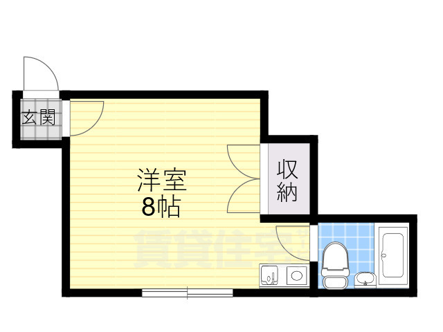 堺市堺区南旅篭町西のマンションの間取り