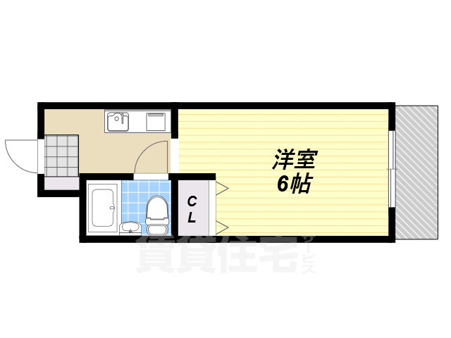 堺市北区長曽根町のマンションの間取り