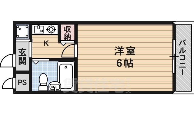 京都市西京区山田北山田町のマンションの間取り