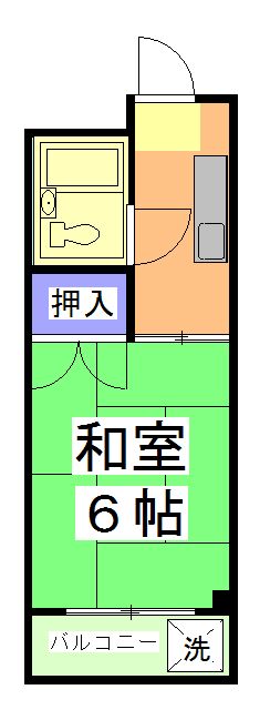 京都市右京区太秦井戸ケ尻町のマンションの間取り