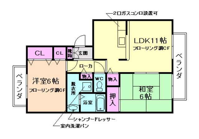 ネオパーチェの間取り