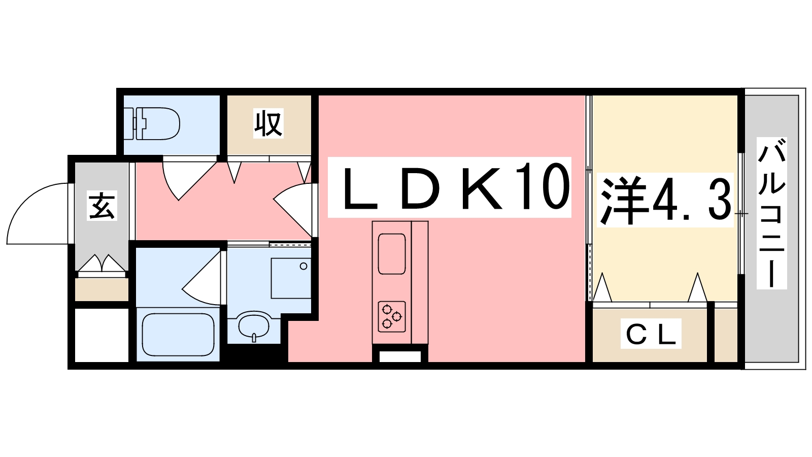 MISTRAL姫路駅前の間取り