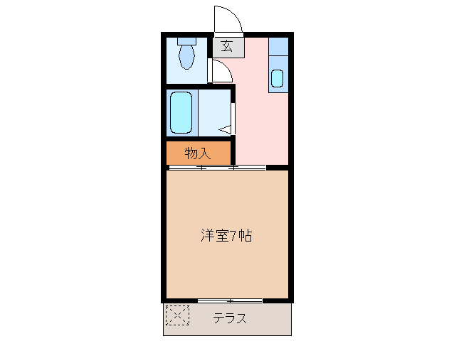 松阪市久保町のマンションの間取り