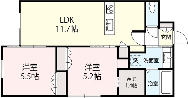 鎌倉市御成町のマンションの間取り