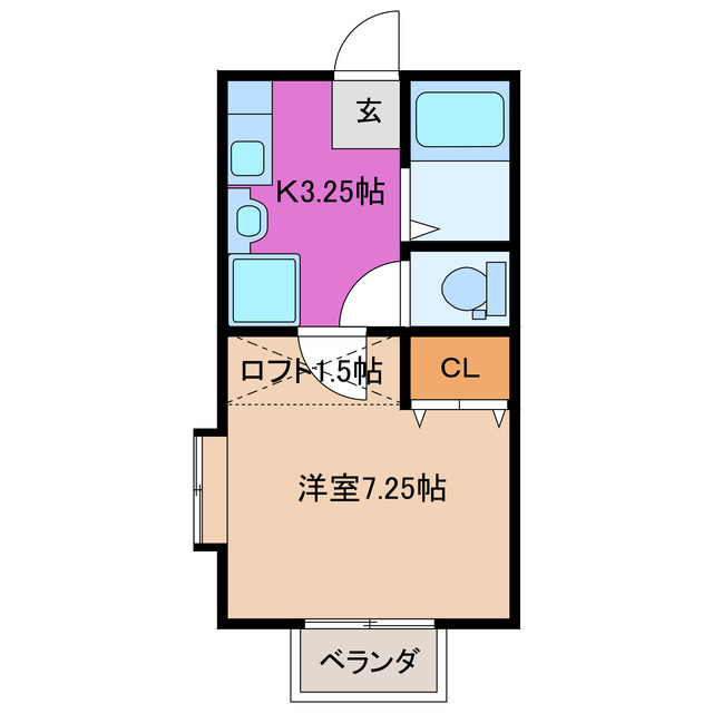 多気郡明和町大字明星のアパートの間取り