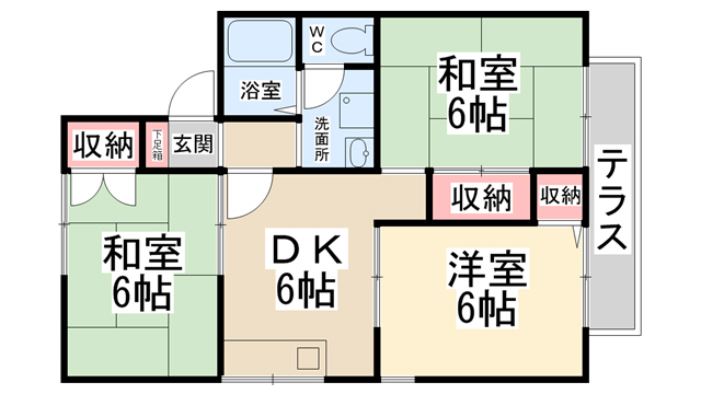 シャルマンコート　Ａ棟の間取り