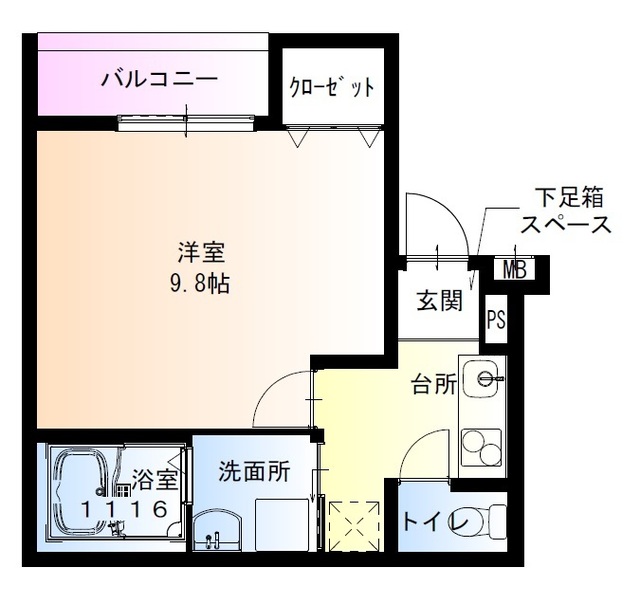 フジパレス和泉葛の葉の間取り