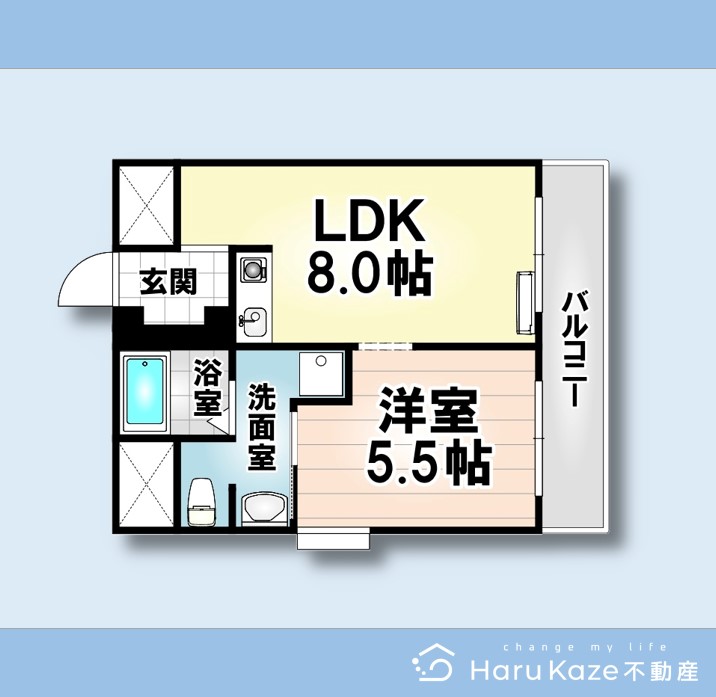 名古屋市南区呼続のマンションの間取り